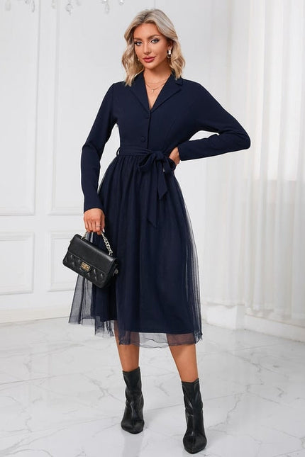 Robe Midi Élégante Tulle - gallery 1