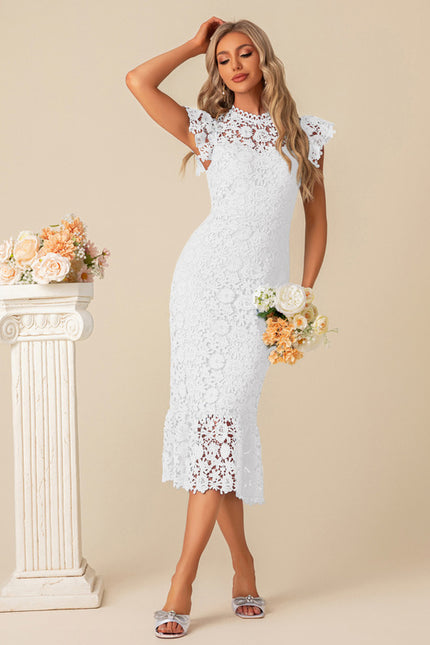 Robe Midi Céleste Dentelle - gallery 9