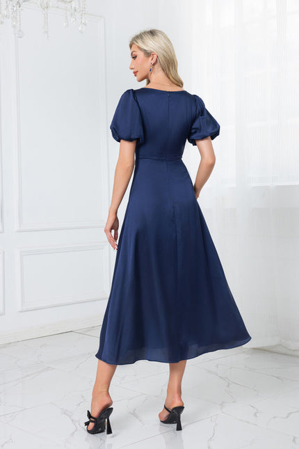 Robe Midi Bleu Marine - gallery 1