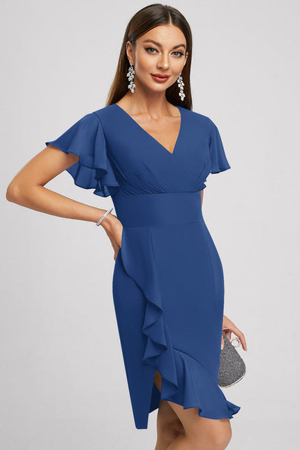 Robe Midi Violette Volantée - gallery 2