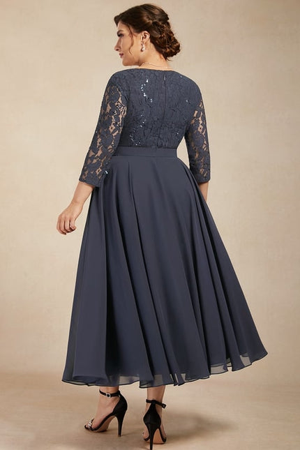 Robe Midi Manche 3 4 - gallery 7