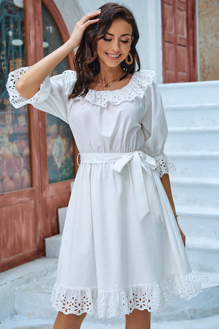 Robe Midi Coton Brodée - gallery 3