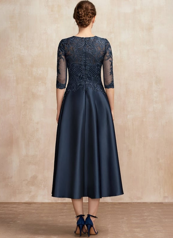 Robe Midi Chic Satin Éthique - gallery 5