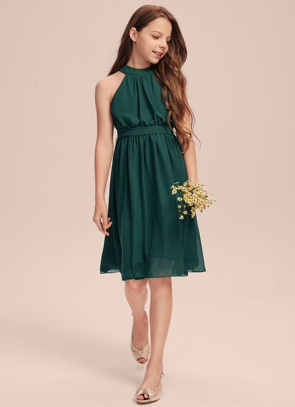 Robe Midi Verte Aérée - gallery 4