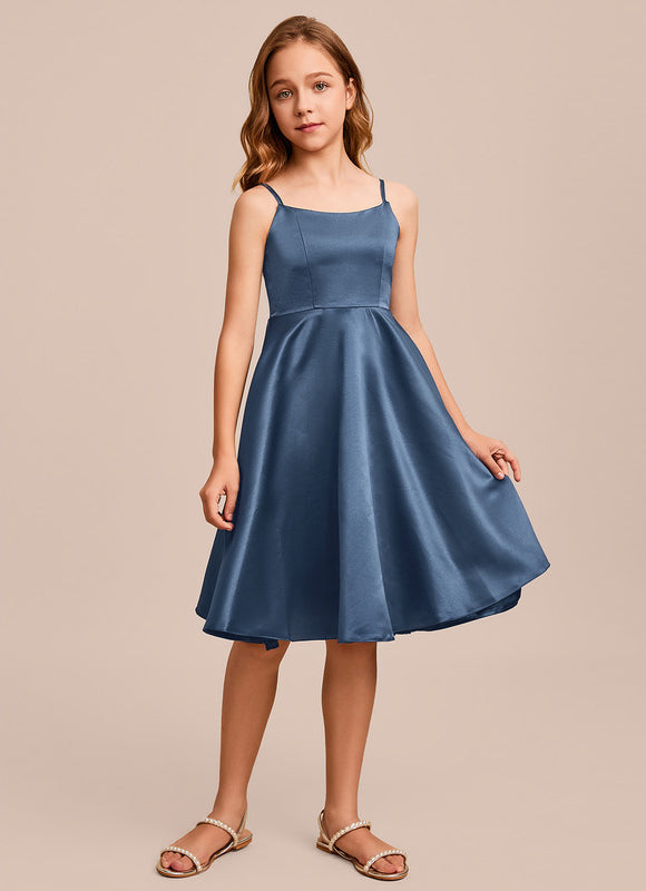 Robe Midi Satin Vert Tendre - gallery 1