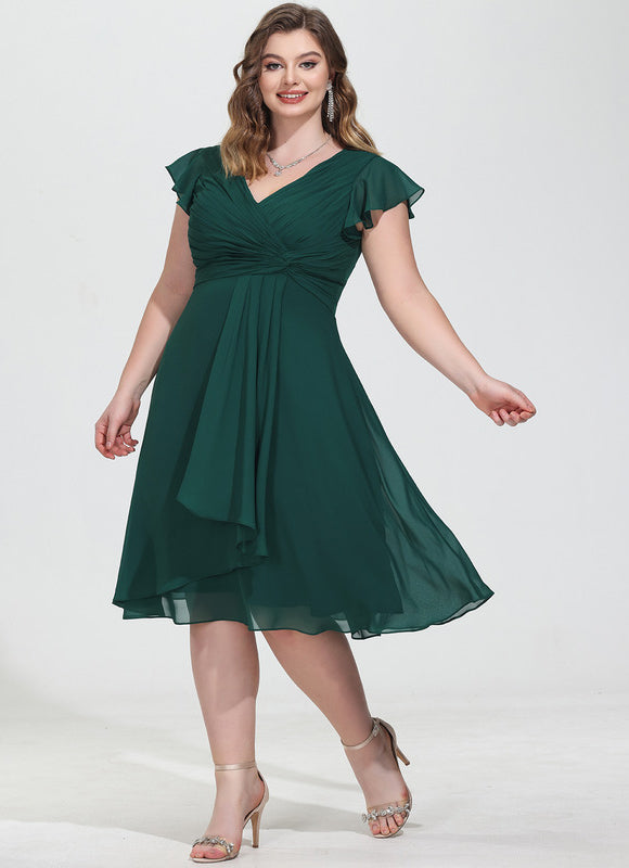 Robe Midi Aérienne Marine - gallery 5
