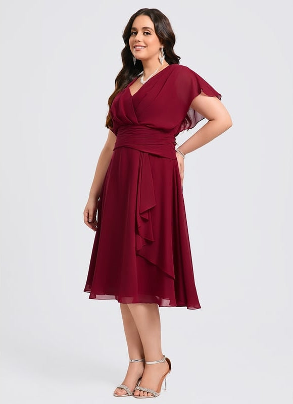 Robe Midi Trapèze Élégante - gallery 8