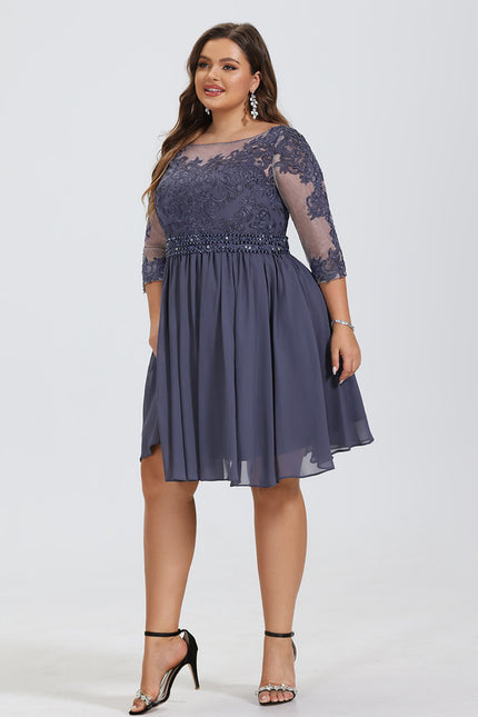 Robe Midi Chiffon Perlée - gallery 6