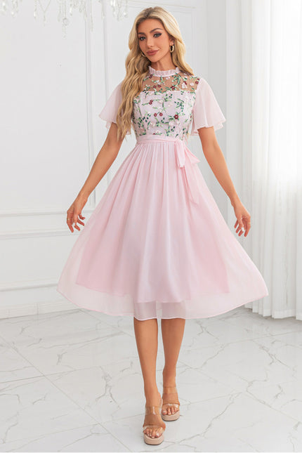 Robe Midi Illusion Florale