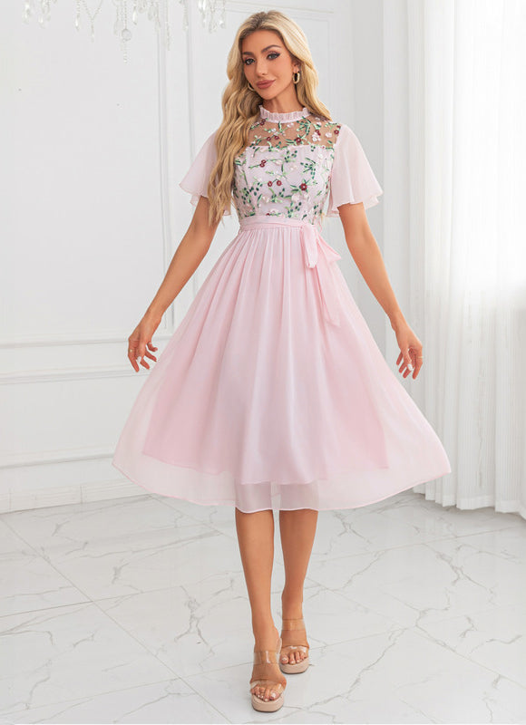 Robe Midi Illusion Florale