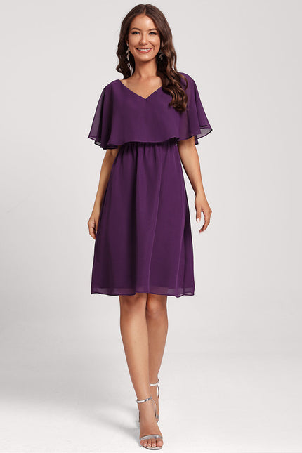 Robe Midi Bleu Nuit Élégante - gallery 6