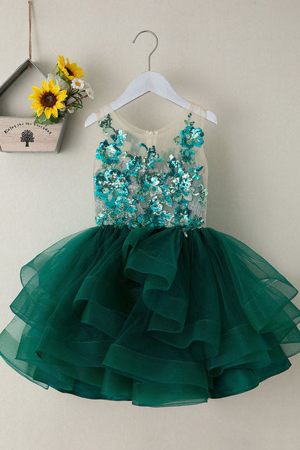 Robe Midi Émeraude Festive - gallery 4