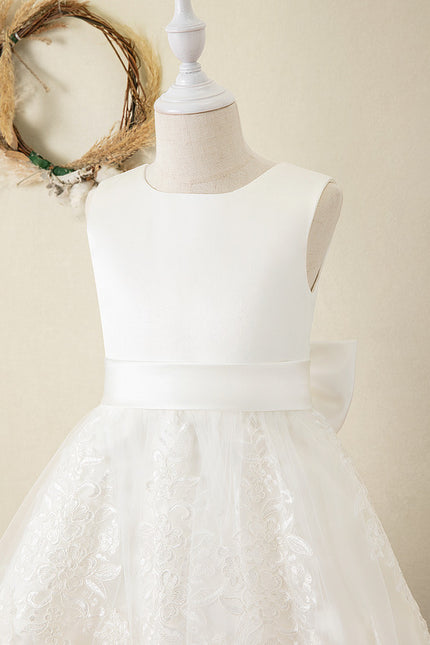 Robe Midi Satinée Fleurie - gallery 1