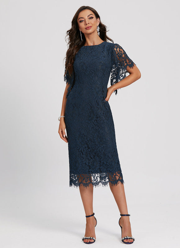 Robe Midi Dentelle Sophistiquée