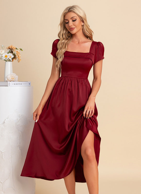 Robe Midi Émeraude Chic