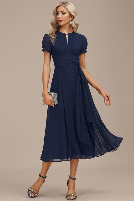 Robe Midi Chiffon Nuit