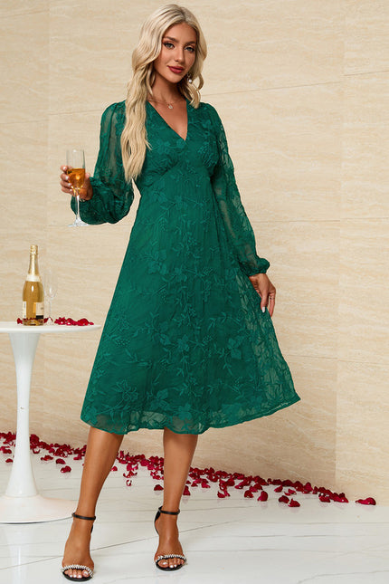 Robe Midi Émeraude Aérée