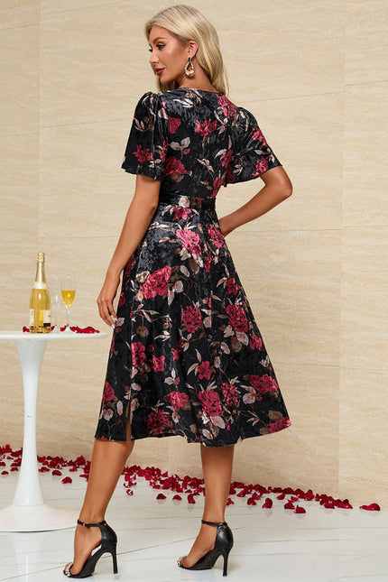 Robe Midi Velours Étoilé - gallery 5