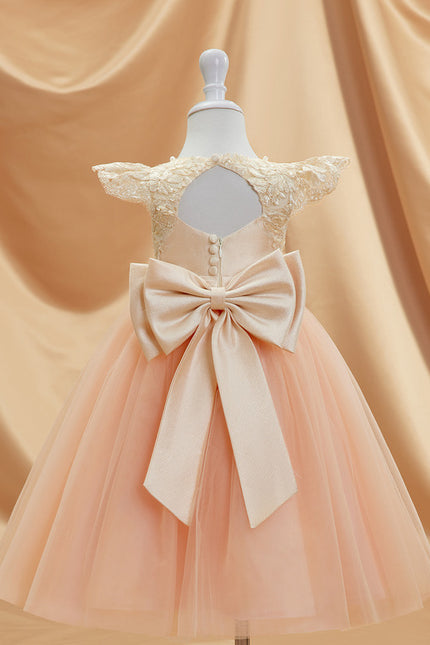 Robe Midi Pêche Élégante - gallery 4