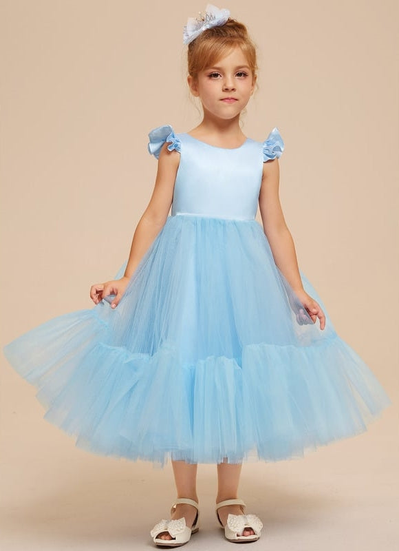 Robe Midi Tulle Bleu Pâle - gallery 6
