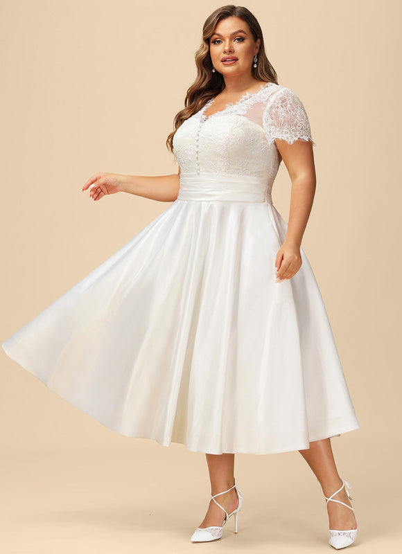 Robe Midi Éclat De Satin - gallery 5
