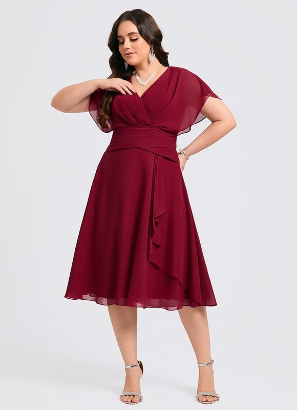 Robe Midi Trapèze Élégante - gallery 9