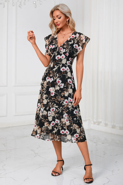 Robe Midi Florale Légère - gallery 7