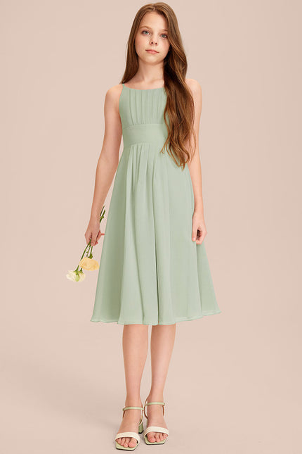 Robe Midi Évasée Marine - gallery 4