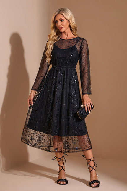 Robe Midi Tulle Brodée - gallery 1