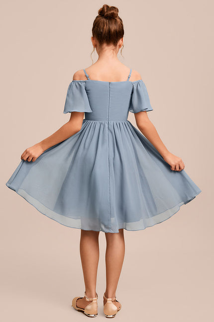 Robe Midi Aérienne Bleue - gallery 1