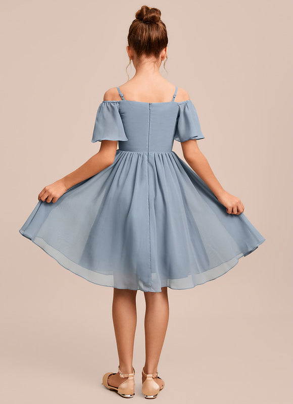 Robe Midi Aérienne Bleue - gallery 1