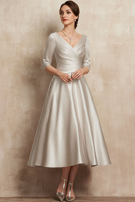 Robe Midi Satinée Éclipse - gallery 4