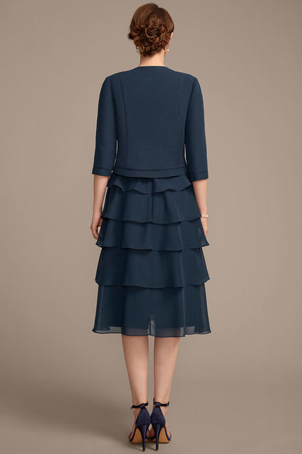 Robe Midi Mousseline Volants - gallery 5