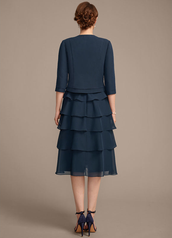 Robe Midi Mousseline Volants - gallery 5