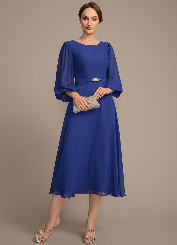 Robe Midi Bleu Majestueux - gallery 2