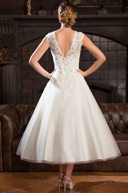 Robe Midi De Mariée Chic - gallery 5