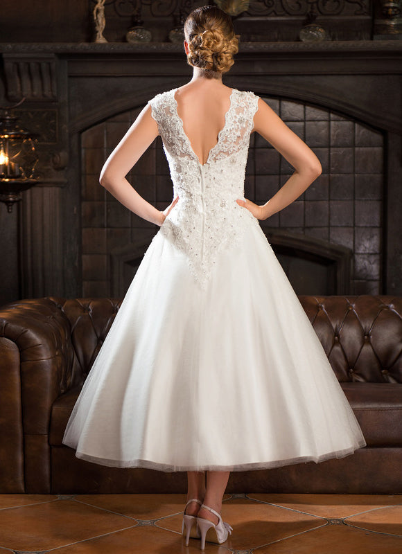 Robe Midi De Mariée Chic - gallery 5
