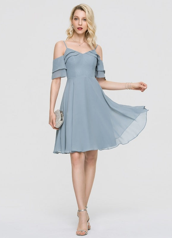 Robe Midi Céleste Flottante - gallery 2
