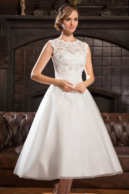 Robe Midi De Mariée Chic - gallery 2