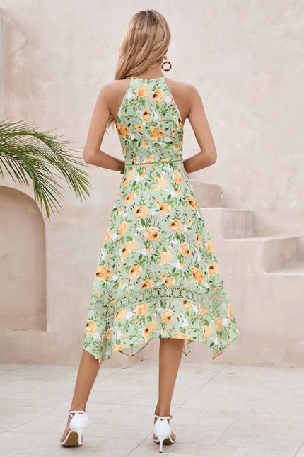 Robe Midi Midi Floral Aquatique - gallery 2