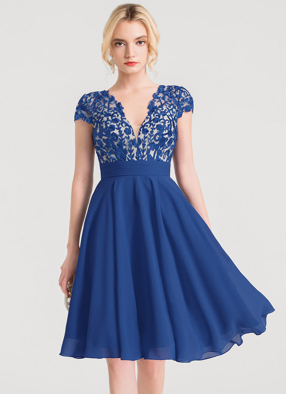 Robe Midi Bleu Envoûtant