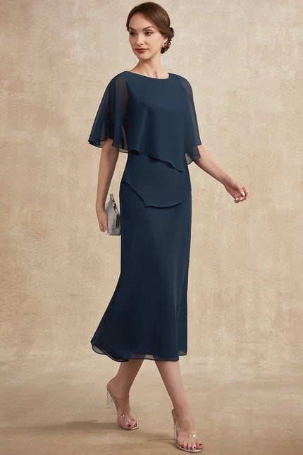 Robe Midi Élégance Azurée - gallery 5