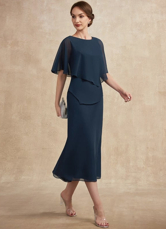Robe Midi Élégance Azurée - gallery 5