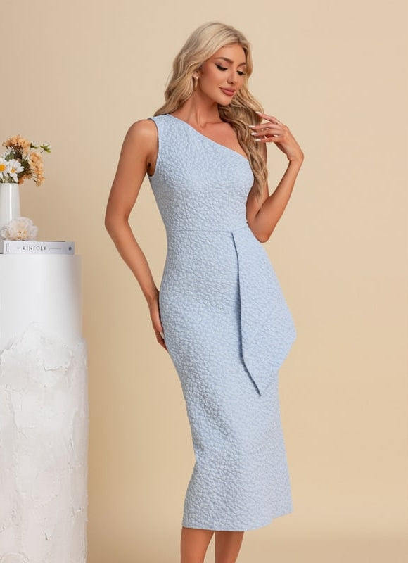 Robe Midi Epaule Dénudée - gallery 6