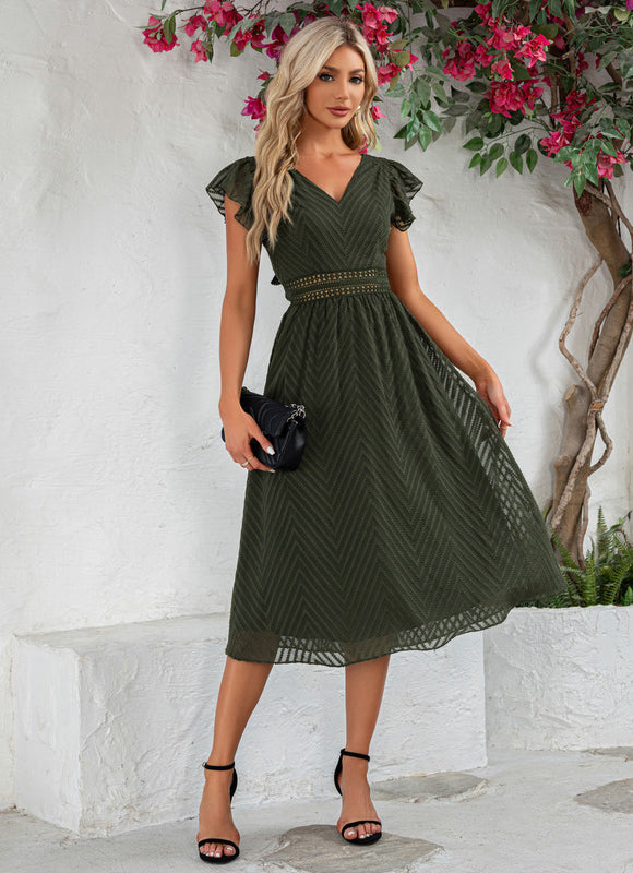 Robe Midi Midi À Rayures - gallery 5