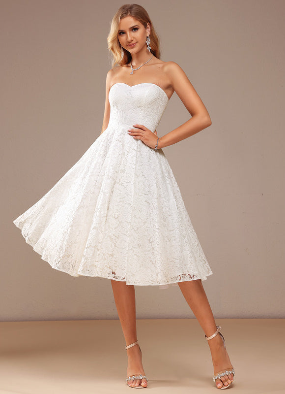 Robe Midi Dentelle Aérée