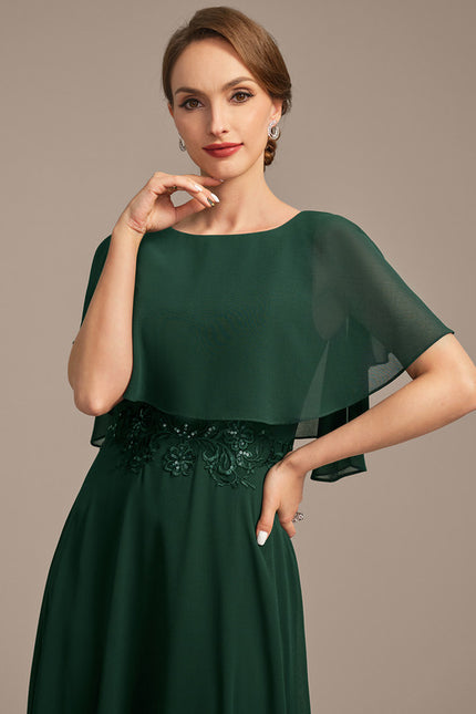 Robe Midi Émeraude Flottante - gallery 1