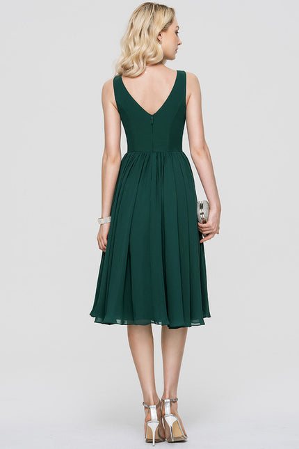 Robe Midi Aérienne Marine - gallery 1