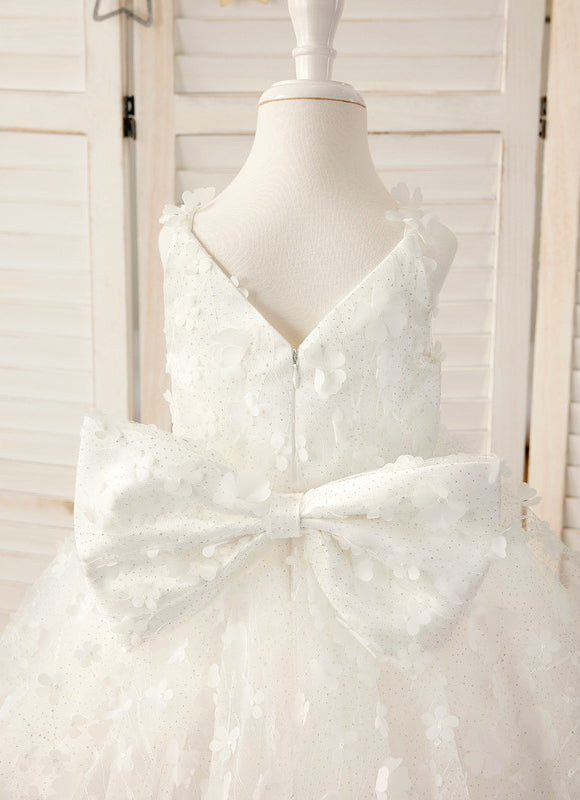 Robe Midi En Tulle Fleuri - gallery 8
