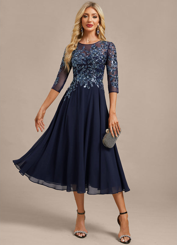 Midi Robe Habillée Pour Mariage Femme 60 Ans